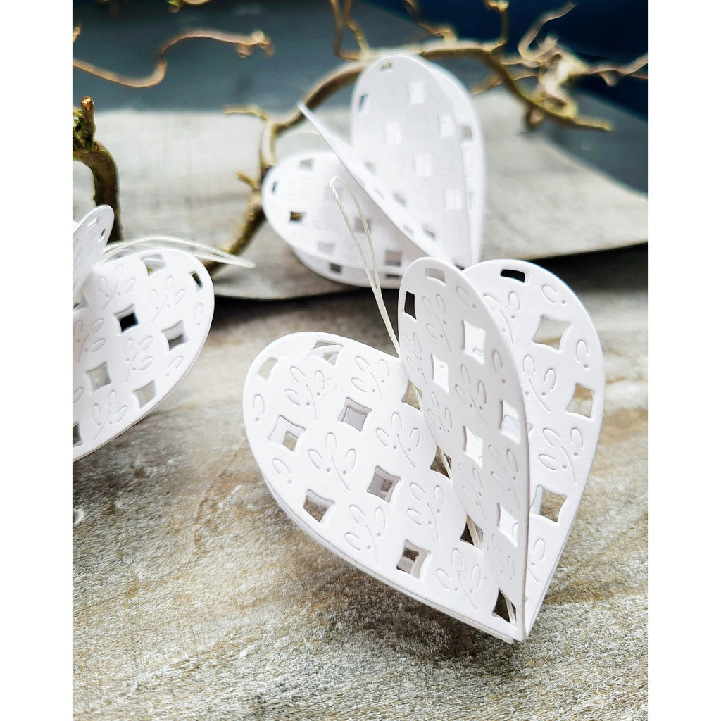 Simon Says Stamp Jewel Heart Wafer Dies s1115 DieCember Heart Ornaments
