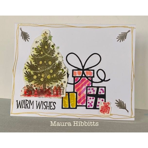 Simon Says Clear Stamps Jingle All the Way 3364ssc Christmas Card