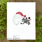 Simon Says Clear Stamps Jingle All the Way 3364ssc Christmas Card