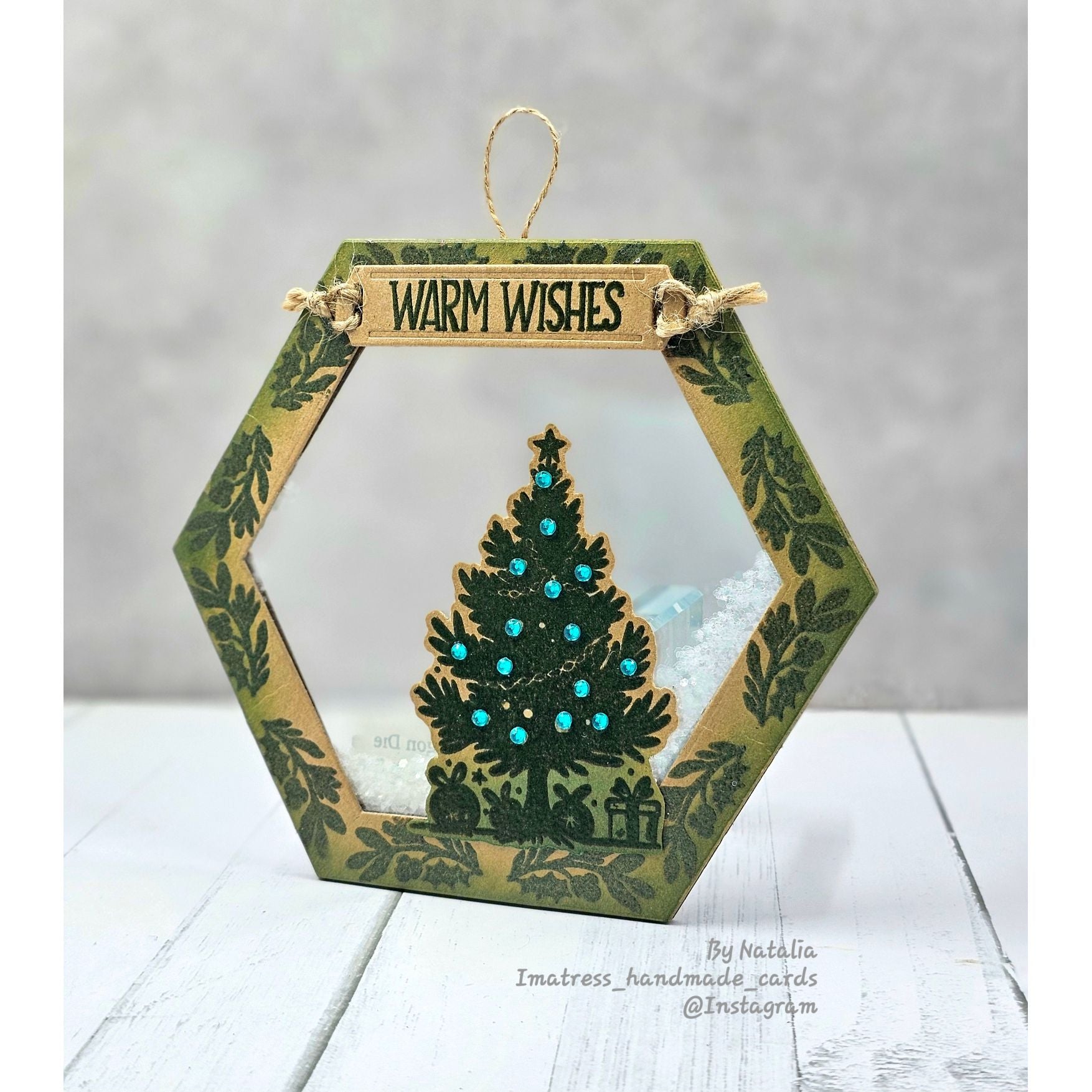 Simon Says Clear Stamps Jingle All the Way 3364ssc Christmas Ornament