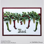 Jo-Rice-Lavinia Stamps Witch's Socks Clear Stamps lav1086 christmas socks noel card jo rice