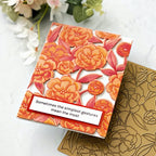 PinkFresh Studio Pretty Blossoms Hot Foil Plate 200523 Floral Simple Gestures Card | color-code:ALT03