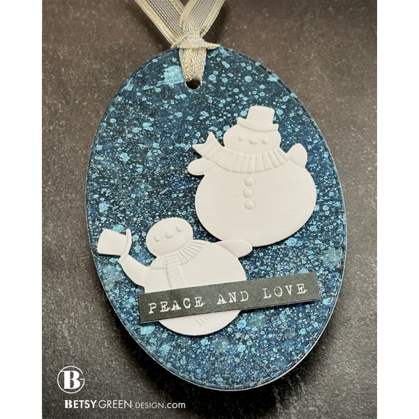 Simon Says Stamp Embossing Folder and Cutting Dies Jolly Snowmen sfd557 DieCember Winter Tag