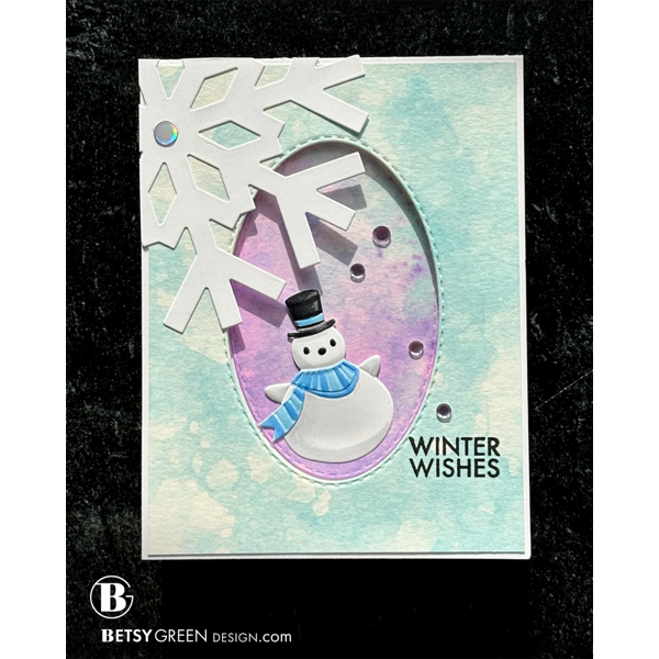 Simon Says Stamp Embossing Folder and Cutting Dies Jolly Snowmen sfd557 DieCember Winter Card