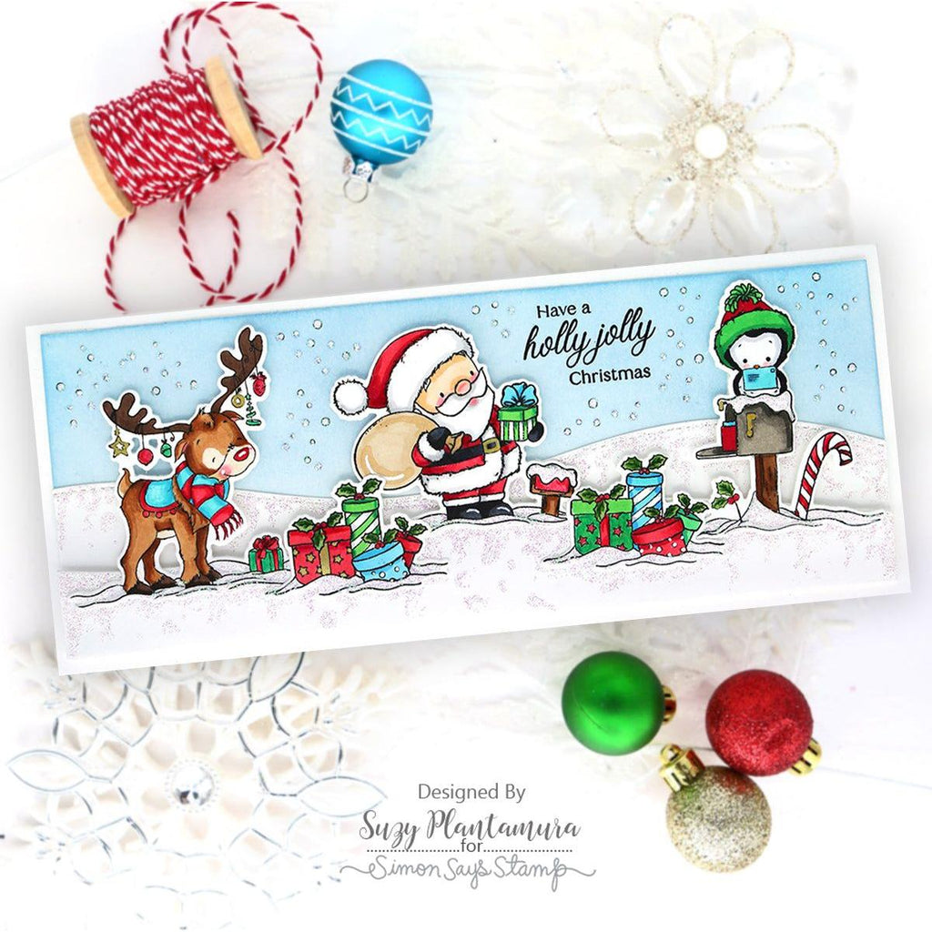 Simon Says Stamp Jolly Christmas Wafer Dies 1227sdc Festive Fun Christmas Card | color-code:ALT01