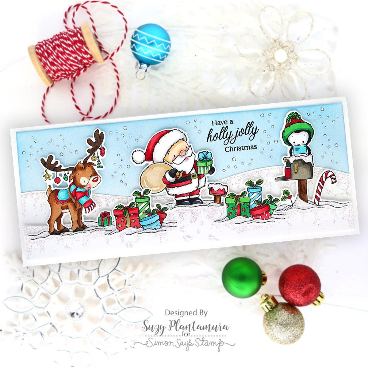 Simon Says Stamp Jolly Christmas Wafer Dies 1227sdc Festive Fun Christmas Card | color-code:ALT01