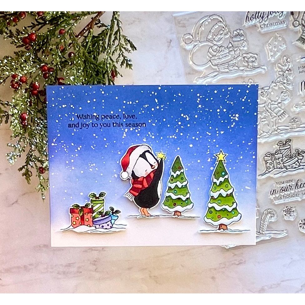 Simon Says Clear Stamps Jolly Christmas 2136ssc Festive Fun Christmas Card | color-code:ALT06