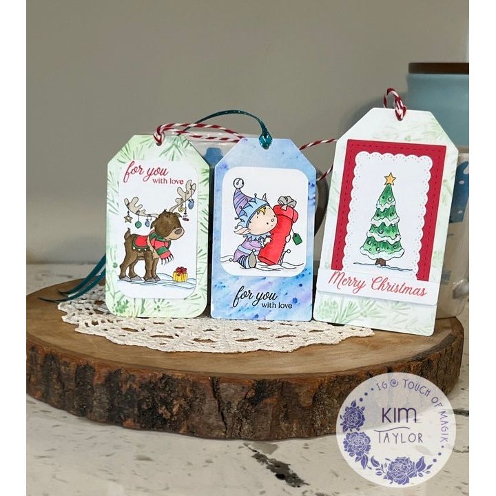 Simon Says Clear Stamps Jolly Christmas 2136ssc Festive Fun Christmas Tags