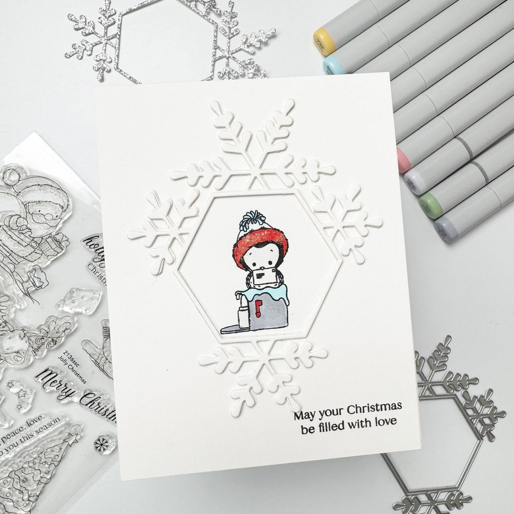 Simon Says Clear Stamps Jolly Christmas 2136ssc Festive Fun Christmas Card