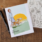 Josh Griffiths Studio Beyond Stamping Can't Stand Still 1 Ladies Clear Stamp Set jgs0017 forever by your side dog card