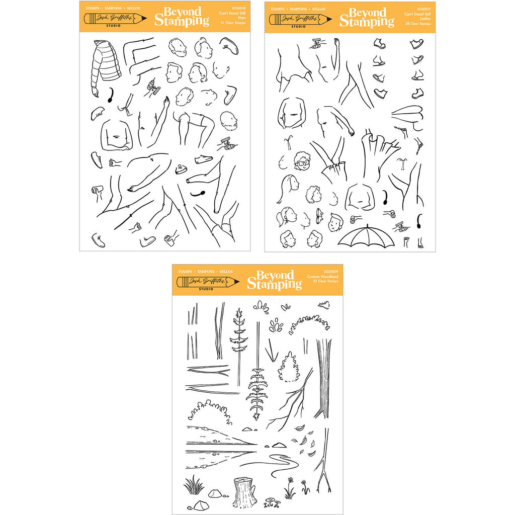 Josh Griffiths Studio Beyond Stamping Can't Stand Still Stamp Bundle