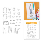 Josh Griffiths Studio Beyond Stamping Custom Portrait 2 Clear Stamp Set jgs0002