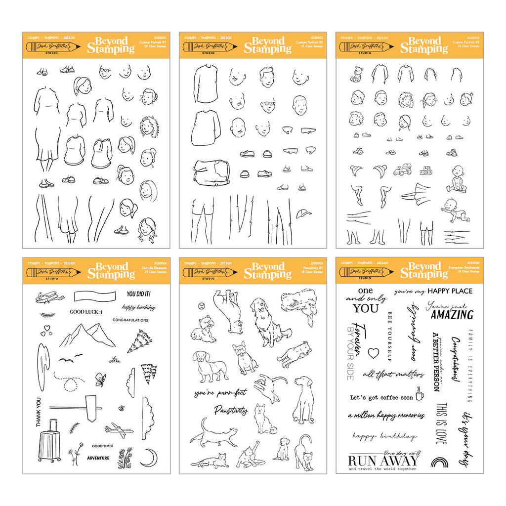 Josh Griffiths Studio Beyond Stamping Custom Portrait I Want It All Bundle bd-1148