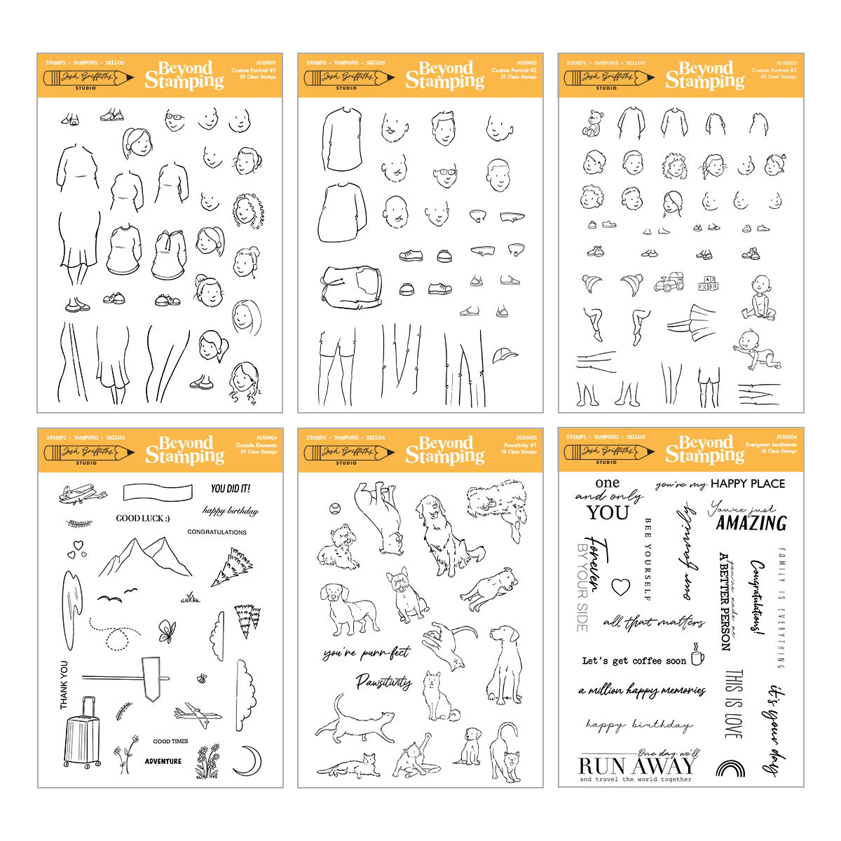 Josh Griffiths Studio Beyond Stamping Custom Portrait I Want It All Bundle bd-1148