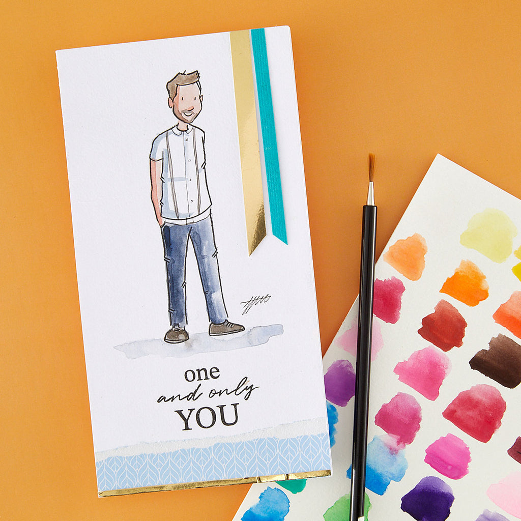 Josh Griffiths Studio Beyond Stamping Evergreen Sentiments Clear Stamp Set jgs0006 one and only you card