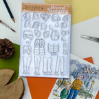 Josh Griffiths Studio Cosy Clothes Female Clear Stamp Set jgs0054