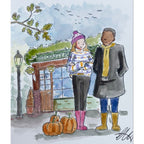 Josh Griffiths Studio Cosy Clothes Female Clear Stamp Set jgs0054 fall pumpkin pub