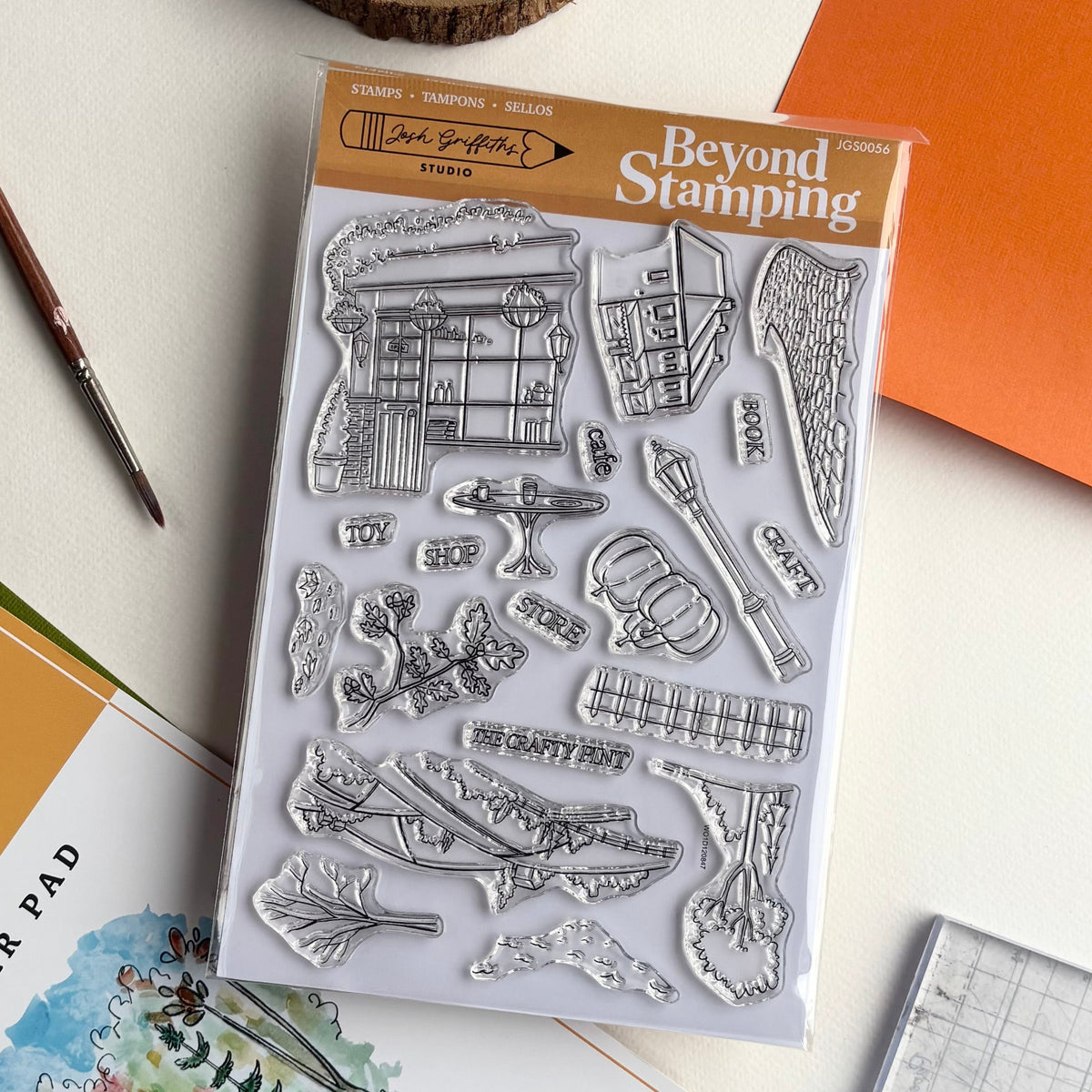 Josh Griffiths Studio Cosy Scenery Clear Stamp Set jgs0056