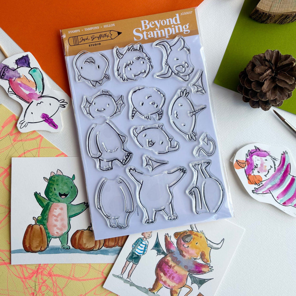 Josh Griffiths Studio Imaginary Friend Clear Stamp Set jgs0057