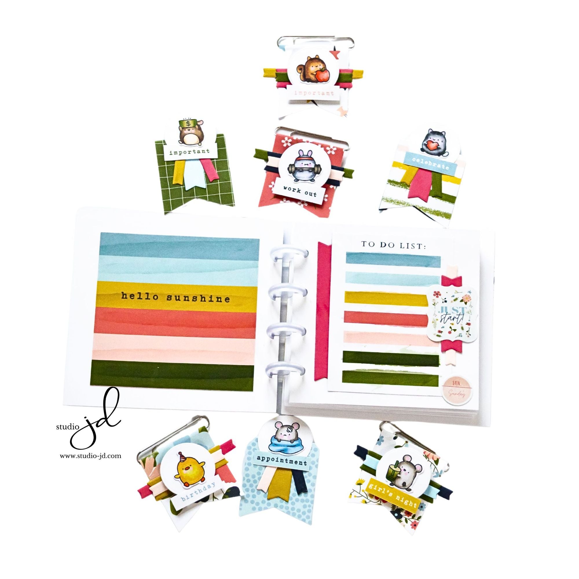 Simon Says Clear Stamps Journal Jamboree 3301ssc DieCember Journal Bookmarks | color-code:ALT01