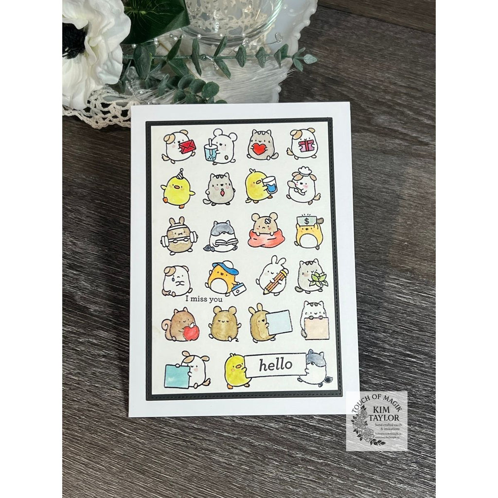 Simon Says Stamps and Dies Journal Jamboree set1123jj DieCember Hello Card