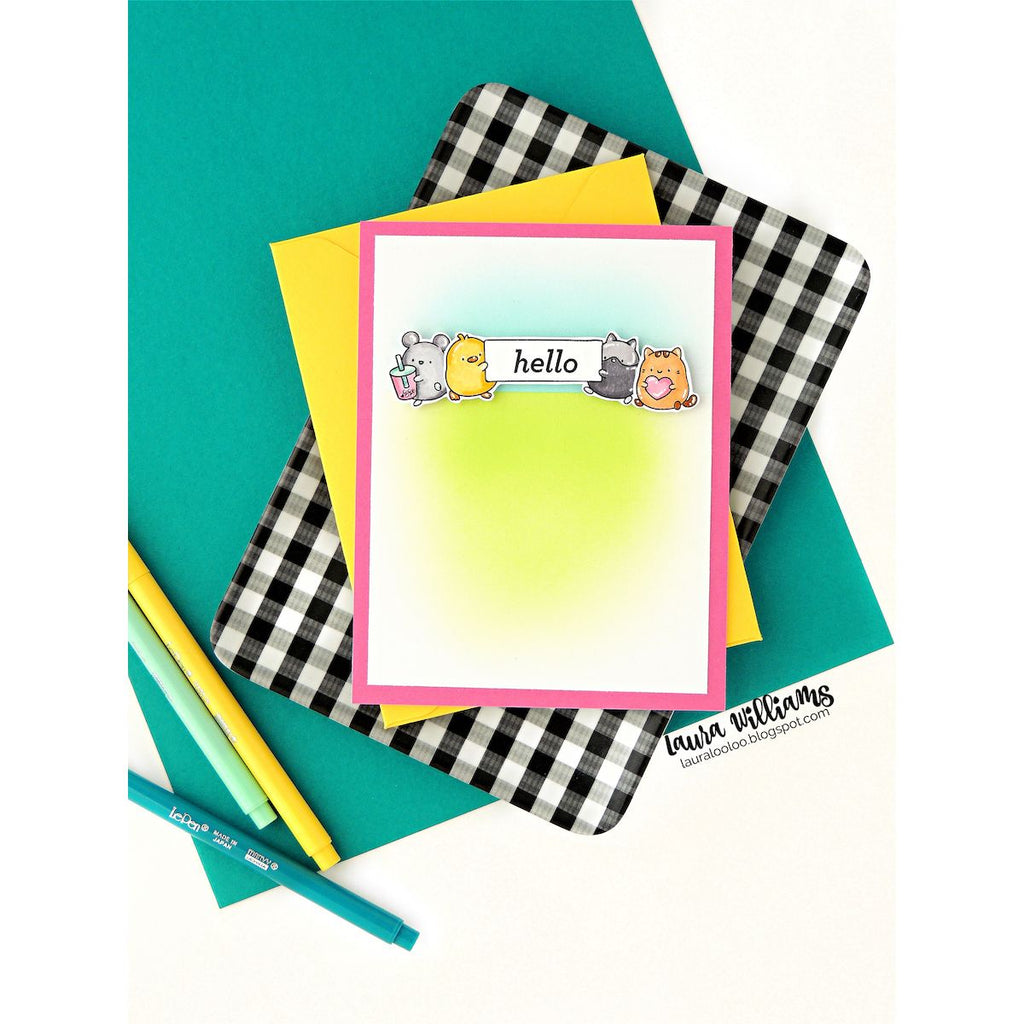 Simon Says Clear Stamps Journal Jamboree 3301ssc DieCember Hello Card