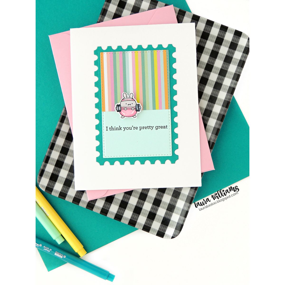 Simon Says Clear Stamps Journal Jamboree 3301ssc DieCember Friend Card