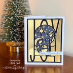 Simon Says Stamp Sentiment Strips Joy to the World 1033sg Christmas Card