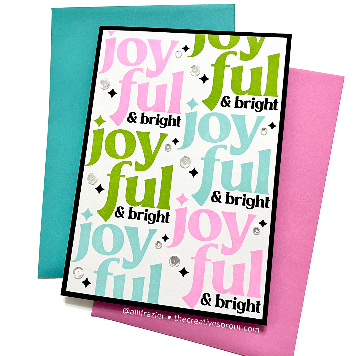 Simon Says Clear Stamps Joyful Greetings 3015msc Christmas Card | color-code:ALT01
