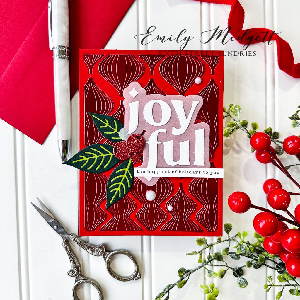 Simon Says Stamp Joyful Wafer Dies md112969 All The Joy Christmas Card | color-code:ALT02