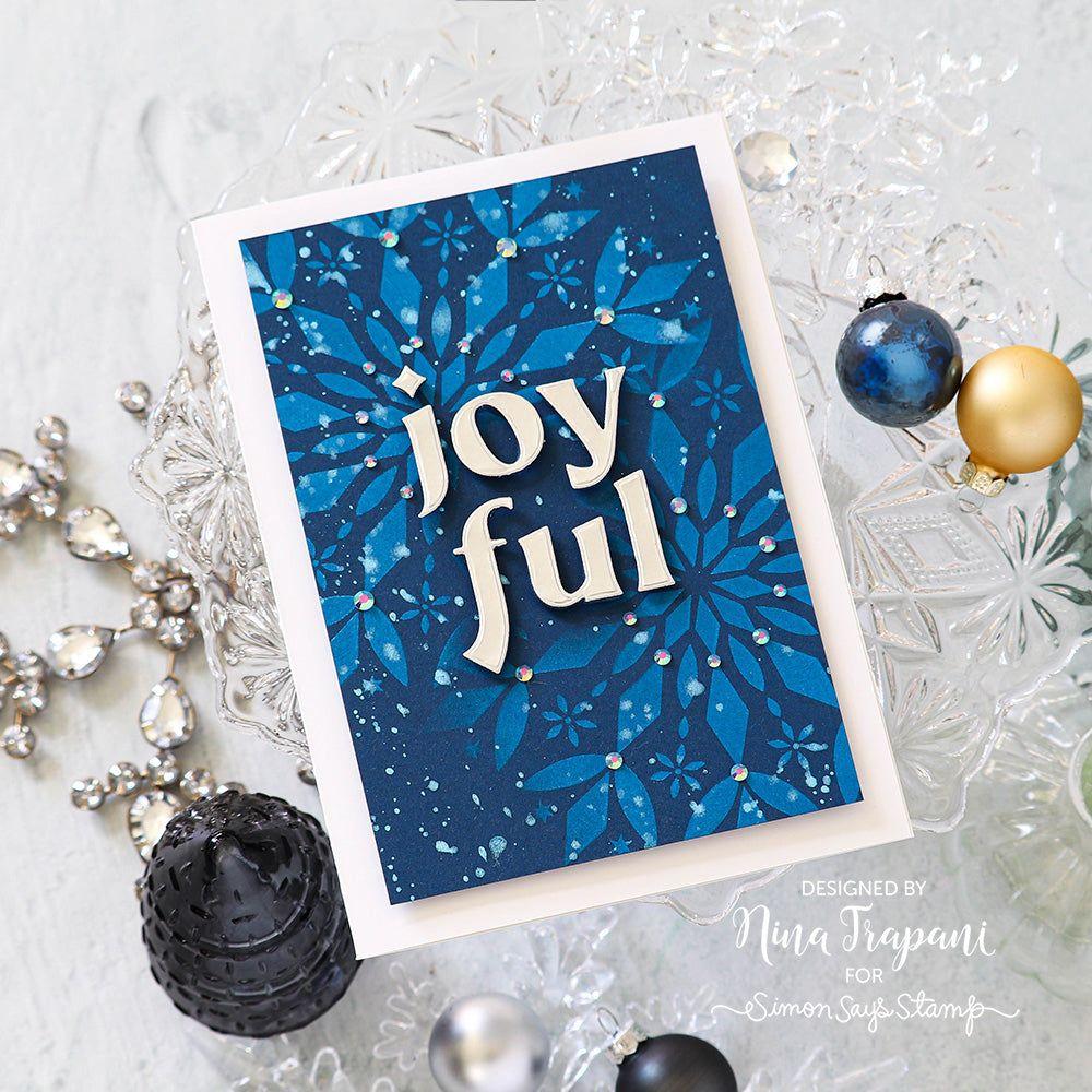 Simon Says Stamp Joyful Wafer Dies md112969 All The Joy Christmas Card