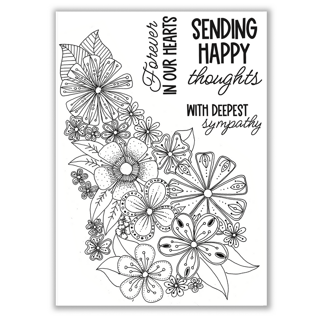Julie Hickey Designs Blooming Bouquet Clear Stamps jh1083