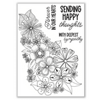 Julie Hickey Designs Blooming Bouquet Clear Stamps jh1083