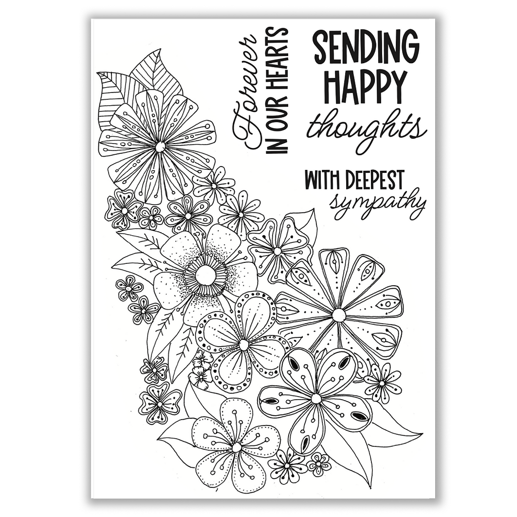 Julie Hickey Designs Blooming Bouquet Clear Stamps jh1083