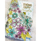 Julie Hickey Designs Blooming Bouquet Clear Stamps jh1083 purple
