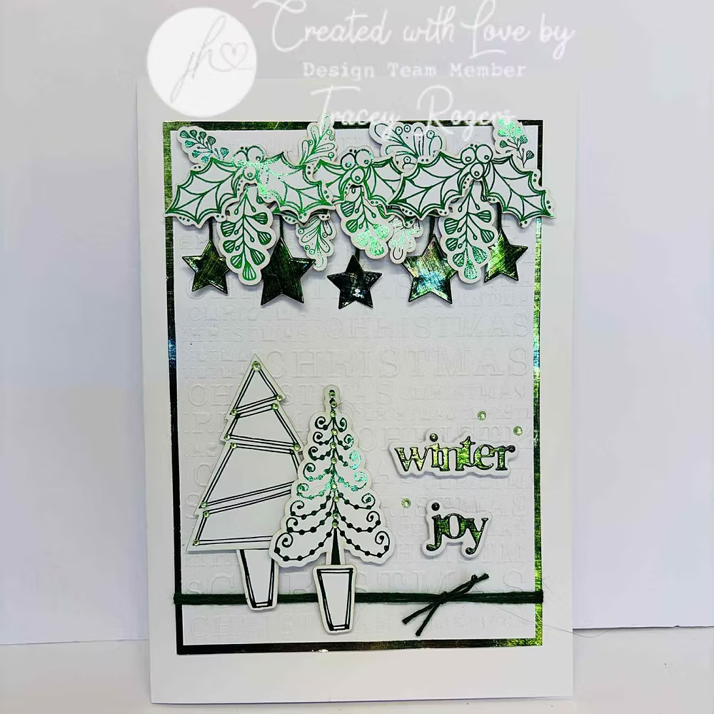 Julie Hickey Designs CHRISTMAS Die Cut Foilables JHD-DCF-1008 green