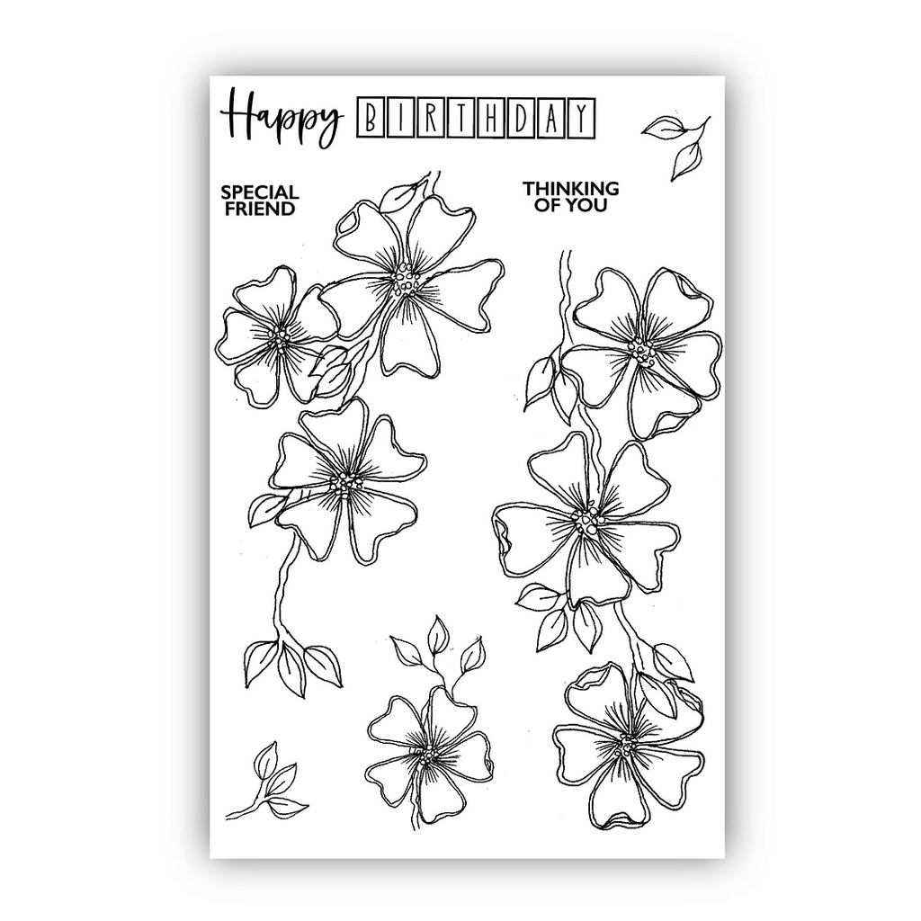 Julie Hickey Designs Cherry Blossom Clear Stamps jh1086