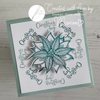 Julie Hickey Designs Christmas Joy Die Cut Foilables JHD-DCF-1013 poinsettia