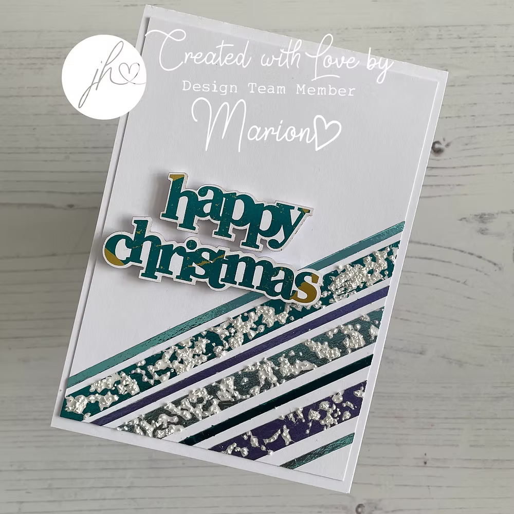 Julie Hickey Designs Christmas Joy Die Cut Foilables JHD-DCF-1013 stripes