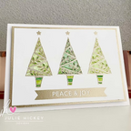 Julie Hickey Designs Christmas Postage and More Clear Stamps jh1094 green trees
