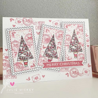 Julie Hickey Designs Christmas Postage and More Clear Stamps jh1094 merry christmas