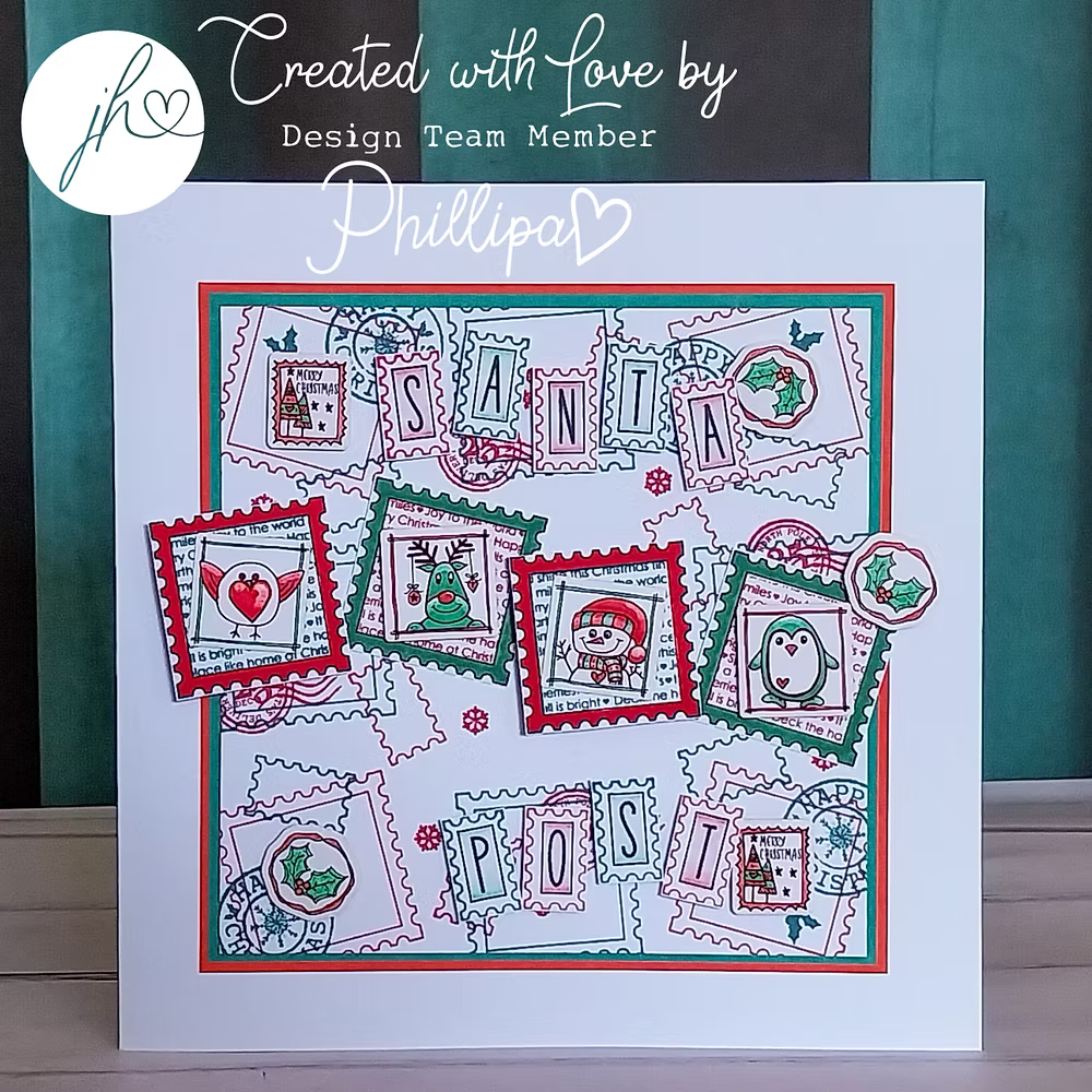 Julie Hickey Designs Christmas Postage and More Clear Stamps jh1094 snowman