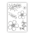 Julie Hickey Designs Emma's Christmas Floras Clear Stamps ds-es-1066
