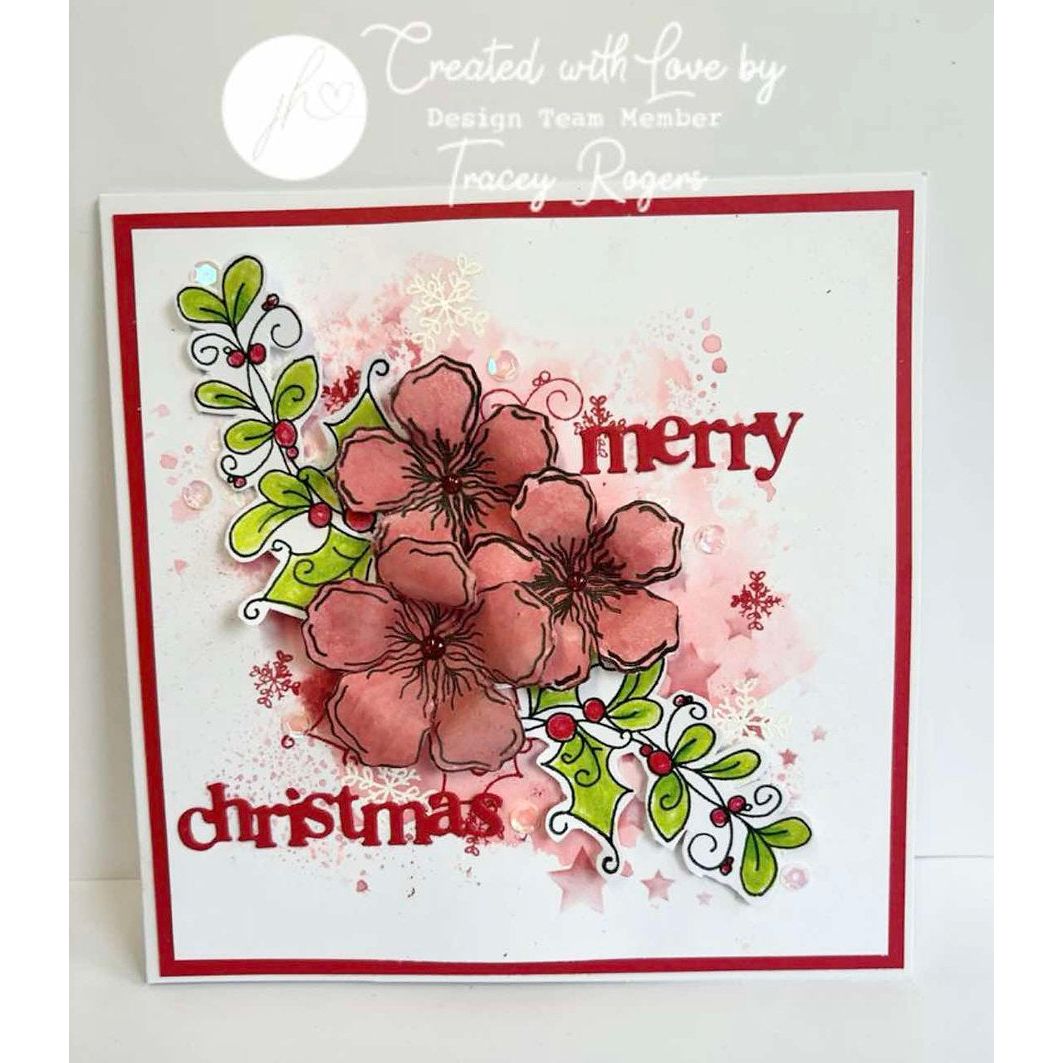 Julie Hickey Designs Emma's Christmas Floras Clear Stamps ds-es-1066 christmas