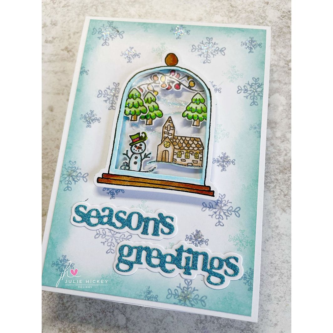 Julie Hickey Designs Emma's Lantern and Bell Jar Dies ds-es-1067 snowman