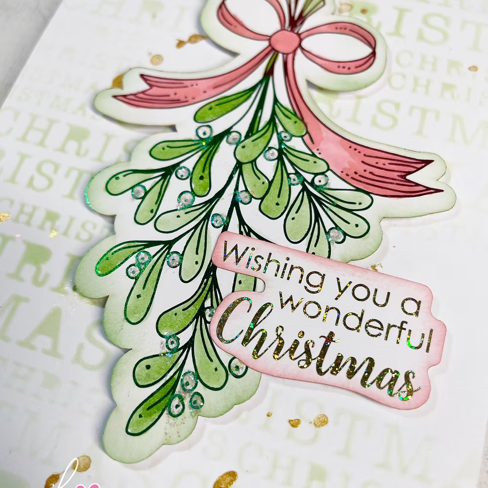 Julie Hickey Designs FESTIVE Die Cut Foilables JHD-DCF-1009 greenery