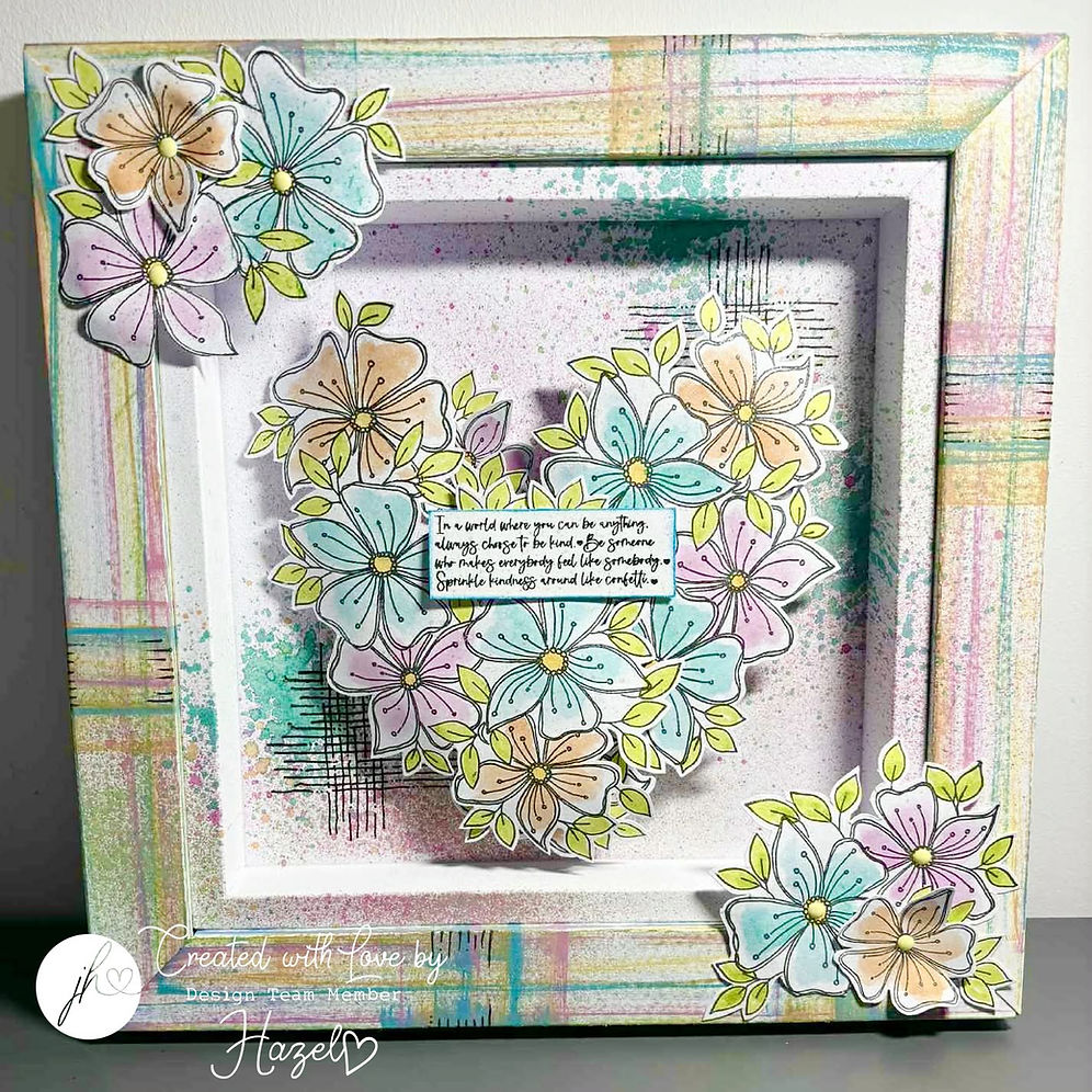 Julie Hickey Designs Fanciful Florals Clear Stamps jh1101 heart