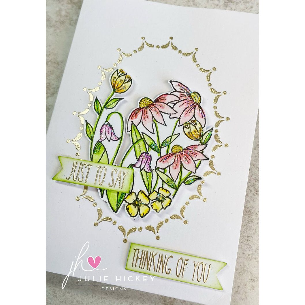 Julie Hickey Designs Floral Delights Clear Stamps jh1092 flowers