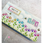 Julie Hickey Designs Floral Delights Clear Stamps jh1092 rainbow