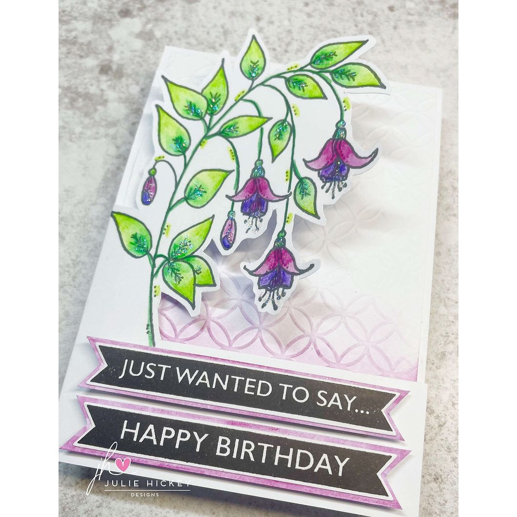 Julie Hickey Designs Fuchsia Clear Stamps jh1087*